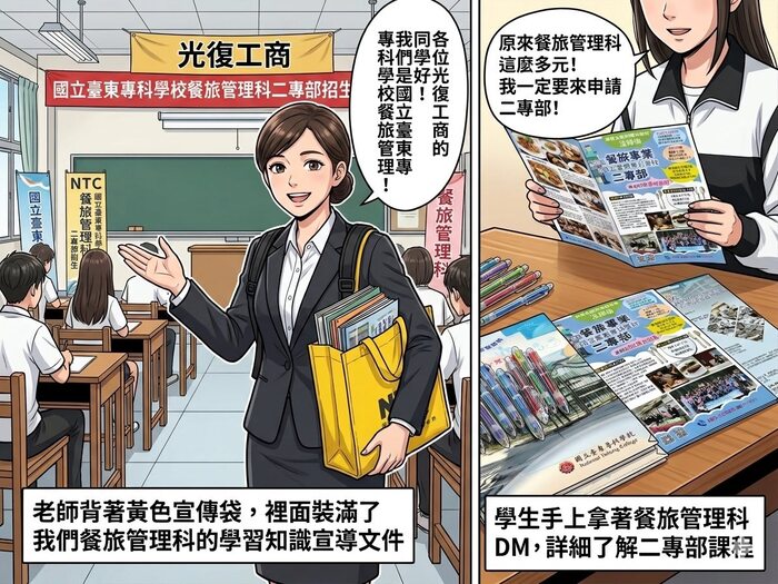 115/03/25 東專餐旅 × 花蓮光復工商~入班宣導圖片